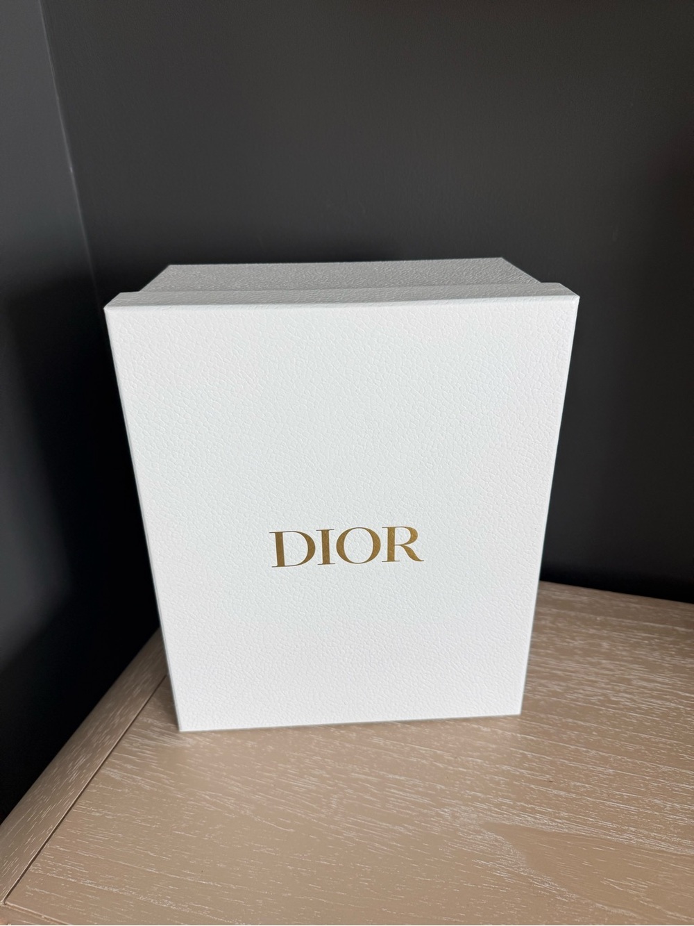 White Dior Gift/Shoe Box & Dior Tissue Paper with Dior Logo Sticker